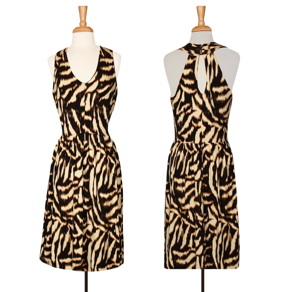 Women's Vintage Leopard Print Dress- Cheetah Dress